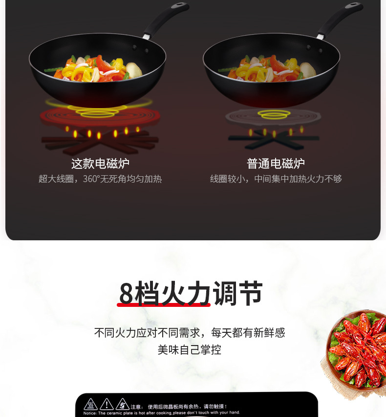 Induction Cooker Household HighPower Hot Pot Stove Electromagnetic Cooker Household Appliances Gift One Year Replacement Induction Cooker Household HighPower Hot Pot Stove Electromagnetic Cooker Household Appliances Gift One Year Replacement