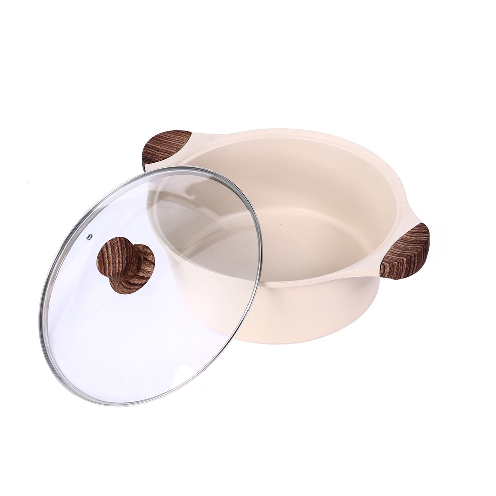 Household Gas Induction Cooker Universal Double-Ear Steamer Non-Stick Soup Pot Three Juice Chopsticks Pot Stew Pot