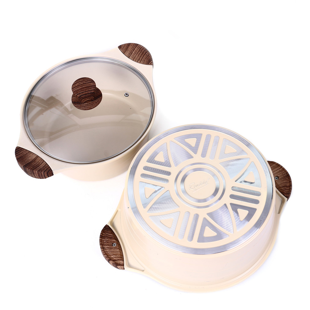 Household Gas Induction Cooker Universal Double-Ear Steamer Non-Stick Soup Pot Three Juice Chopsticks Pot Stew Pot