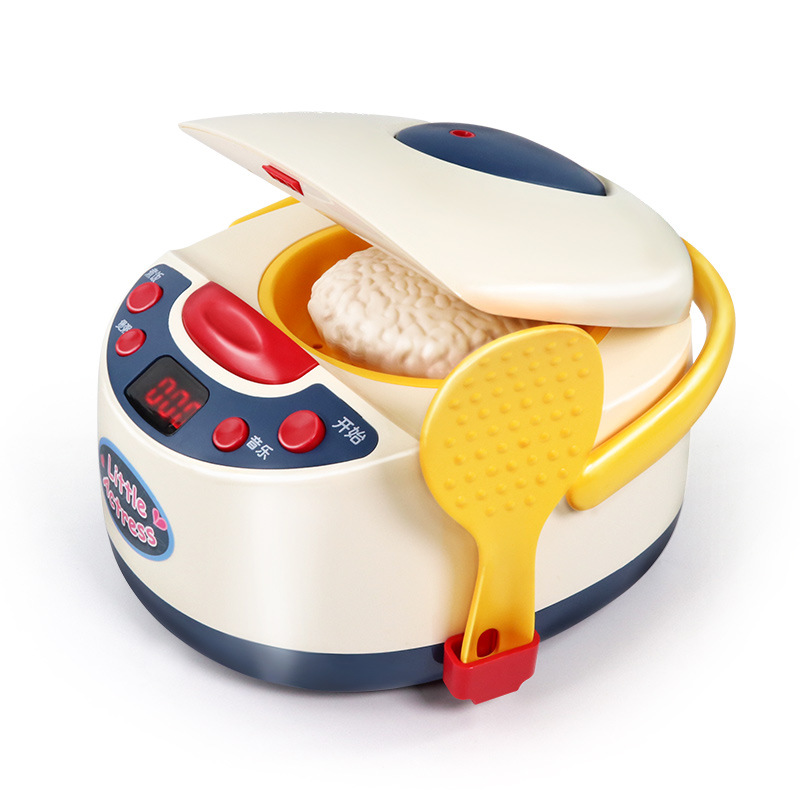 The Children&#039;s Intelligent spray Electric cooker Toy Kitchen Emulates The Household Steam Cooking Light Music Set