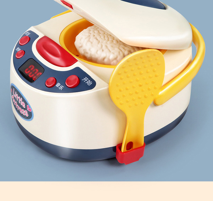 The Children's Intelligent spray Electric cooker Toy Kitchen Emulates The Household Steam Cooking Light Music Set