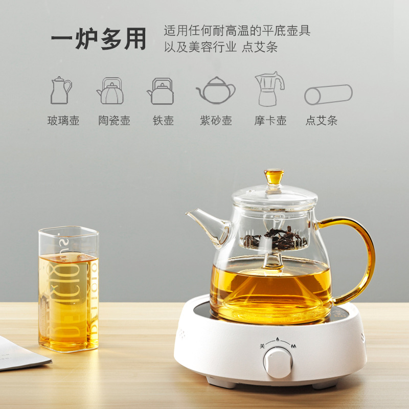 Electric Ceramic Stove Mini Small Boil Water Boil Tea Stove Induction Cooker Cast Iron Special Offer Mute Tea Set Whole