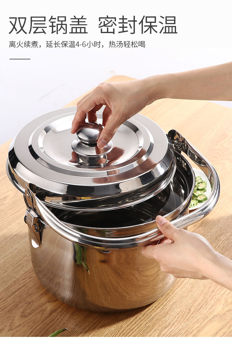 304 Flameout Thermal Cooker for Electric Cooktop as Well as Gas Stove Continuous Cooking LongLasting Fireless Cooker