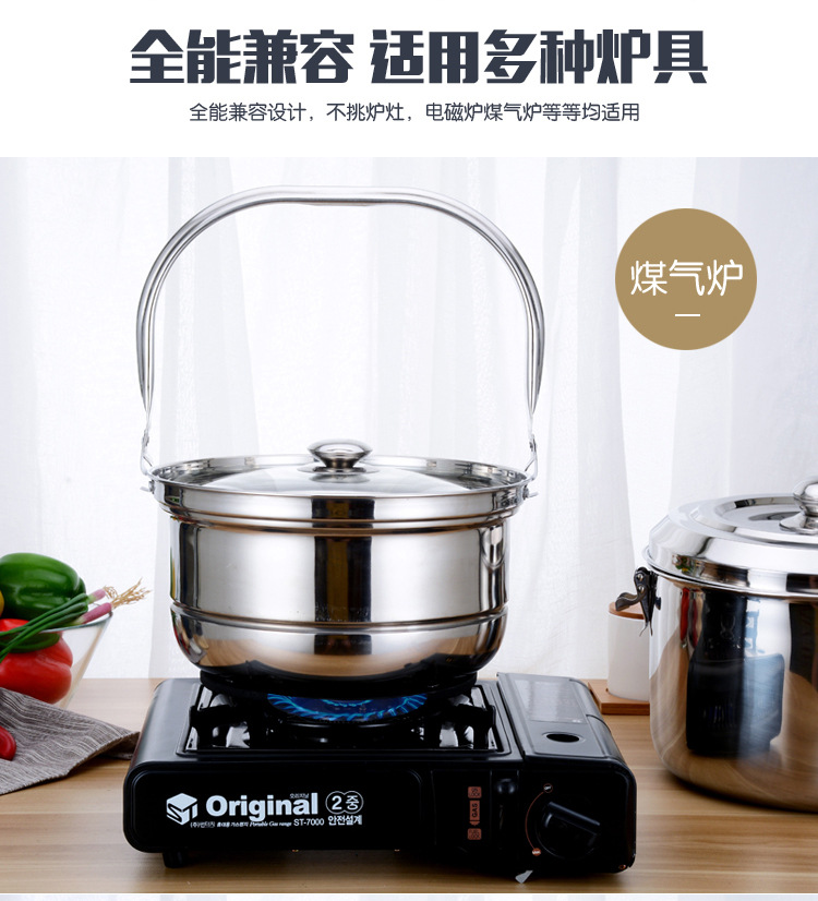 304 Flameout Thermal Cooker for Electric Cooktop as Well as Gas Stove Continuous Cooking LongLasting Fireless Cooker