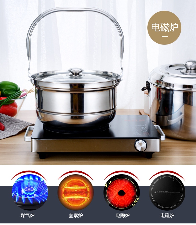 304 Flameout Thermal Cooker for Electric Cooktop as Well as Gas Stove Continuous Cooking LongLasting Fireless Cooker