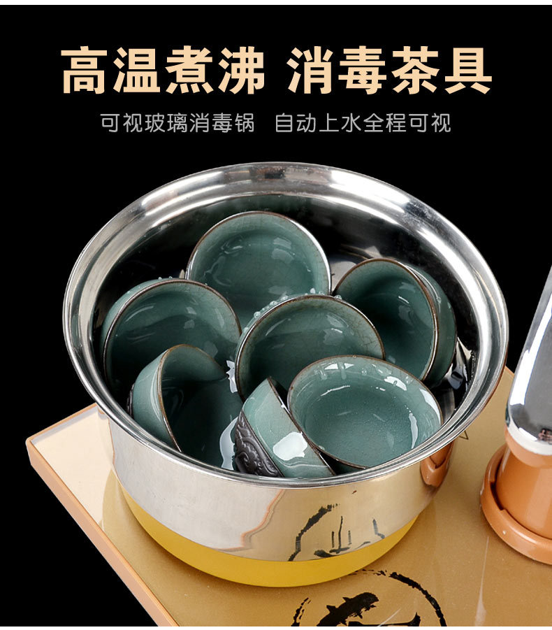 ThreeinOne Induction Cooker Kettle Electric Tea Stove Automatic Water Feeder Tea Tray Electrothermal Furnace Accessories