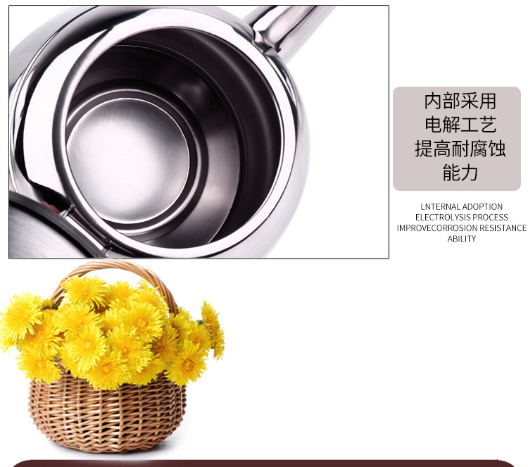 Cooker Kettle Tea Brewing Pot Electric Ceramic Stove Water Pot Stainless Steel Kettle Hand Wash Flat Bottom Small Kettle
