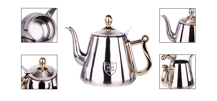 Cooker Kettle Tea Brewing Pot Electric Ceramic Stove Water Pot Stainless Steel Kettle Hand Wash Flat Bottom Small Kettle