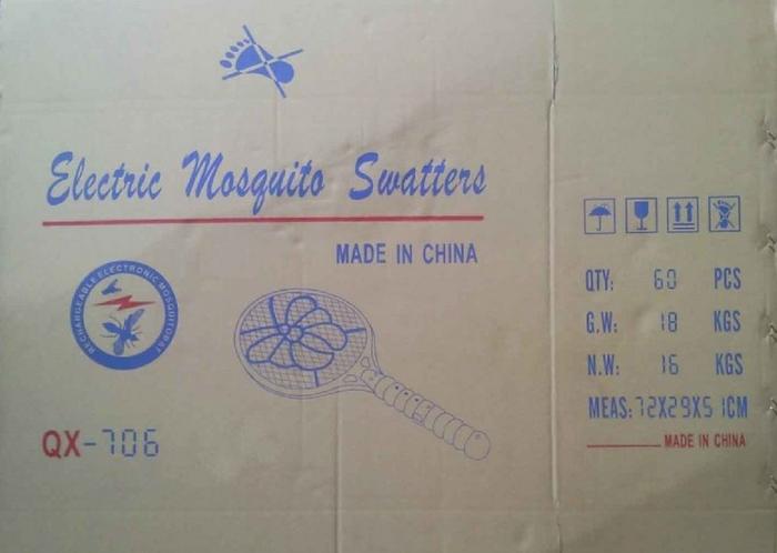 High quality plastic rechargeable electric mosquito swatter 706