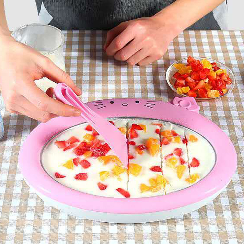 Household Yogurt Ice Frying Machine Fried Ice Machine Children Mini Yogurt Machine Small Ice Cream Yogurt Machine