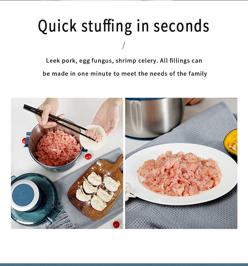 DSP Dansong 2L stainless steel household small multi-function food supplement cooking machine mixing minced meat grinder DSP Dansong 2L stainless steel household small multi-function food supplement cooking machine mixing minced meat grinder