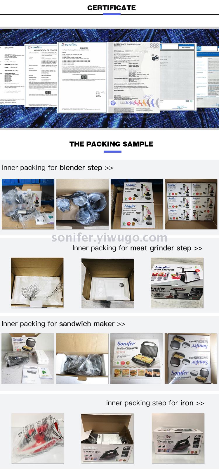 The Sonifer meat grinder family electric small multi-function meat processor mixer sf-8006 The Sonifer meat grinder family electric small multi-function meat processor mixer sf-8006