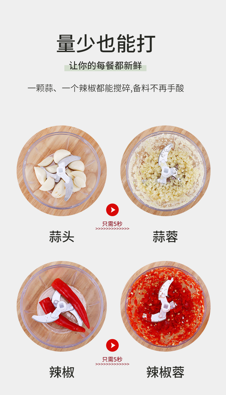Electric Garlic Press Meat Grinder Chopper Multi-Function Kitchen Cooking Machine Babycook Egg Beater Electric Garlic Press Meat Grinder Chopper Multi-Function Kitchen Cooking Machine Babycook Egg Beater