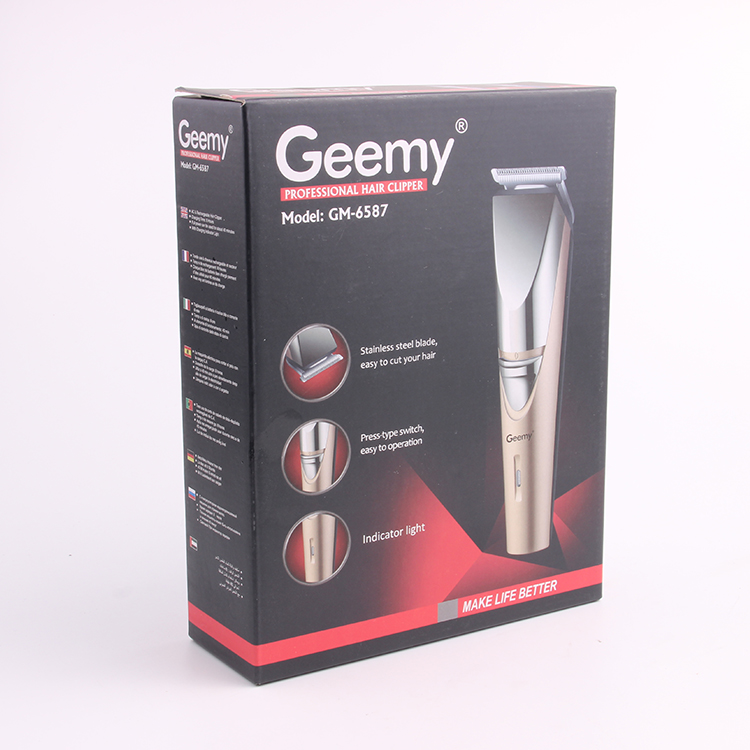 Geemy6587 adult electric hair clipper razor high power noiseless hair trimmer