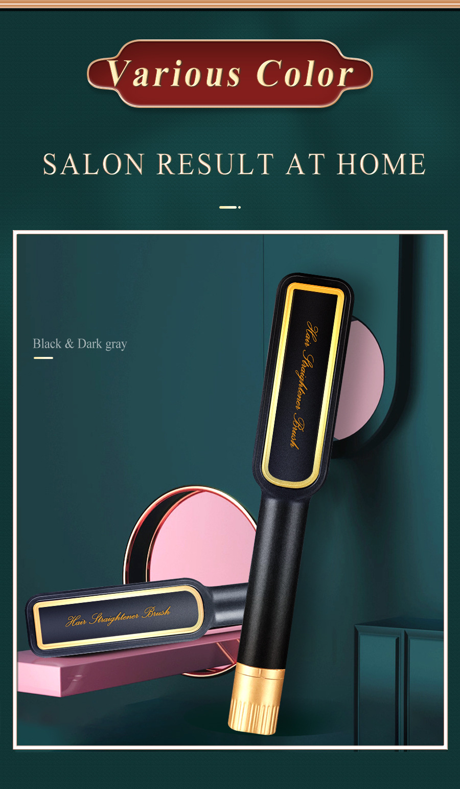 Dual-Use Curly Hair Exclusive for Cross-Border Straight Comb Ceramic Electric Negative Ion Hair Drier Dual-Use Curly Hair Exclusive for Cross-Border Straight Comb Ceramic Electric Negative Ion Hair Drier