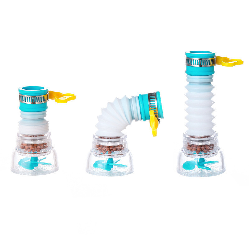 Faucet AntiSplash Head Lengthened Extension Bubbler Kitchen Tap Water Shower Water Saving Rotatable Filter Faucet Nozzle