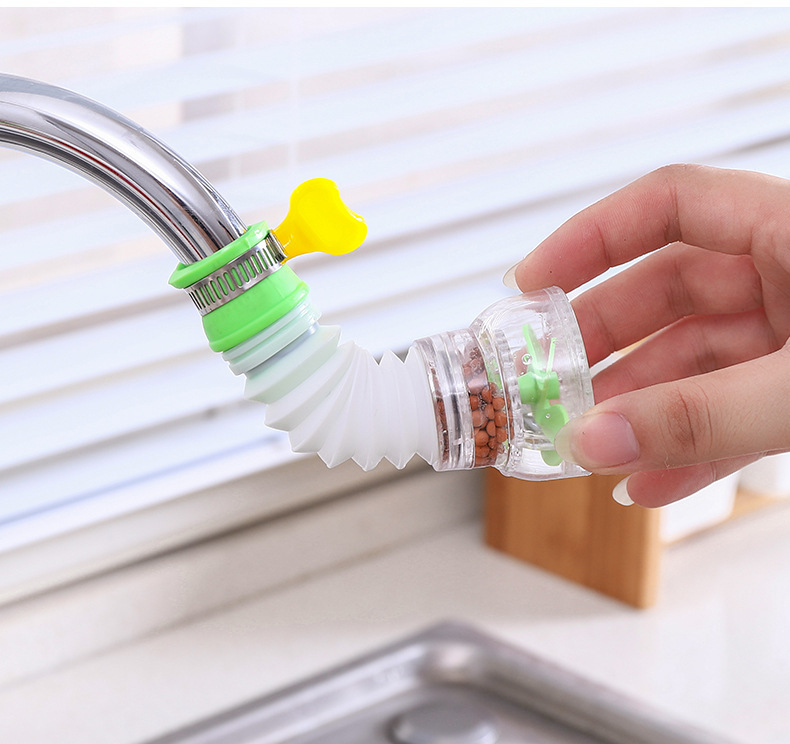 Faucet AntiSplash Head Lengthened Extension Bubbler Kitchen Tap Water Shower Water Saving Rotatable Filter Faucet Nozzle