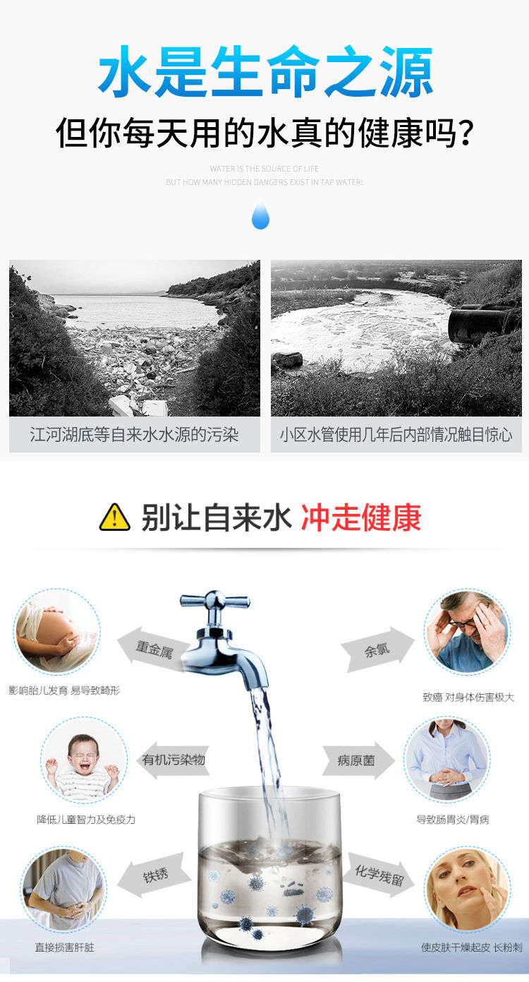 Multi-Layer Faucet Filter Household Kitchen Tap Water Purification Splash-Proof Shower Faucet Water-Saving Water Filter