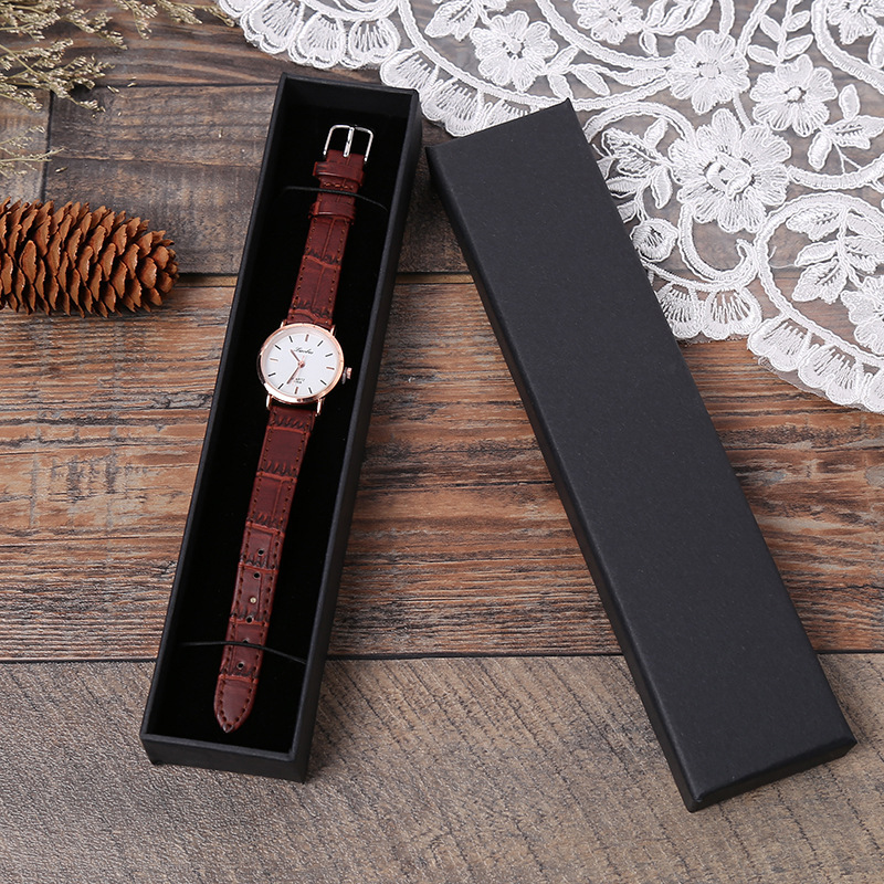 Popular Black Kraft Paper Gift Box Multi-Functional Necklace Jewelry Box Factory Ring Box Necklace Watch Box Wholesale