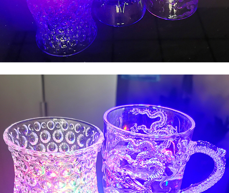 Factory Direct Sales Luminous Love Cup Beer Steins Pineapple Cup Luminous Gift Led Water Sensing Luminous Cup Toy Factory Direct Sales Luminous Love Cup Beer Steins Pineapple Cup Luminous Gift Led Water Sensing Luminous Cup Toy