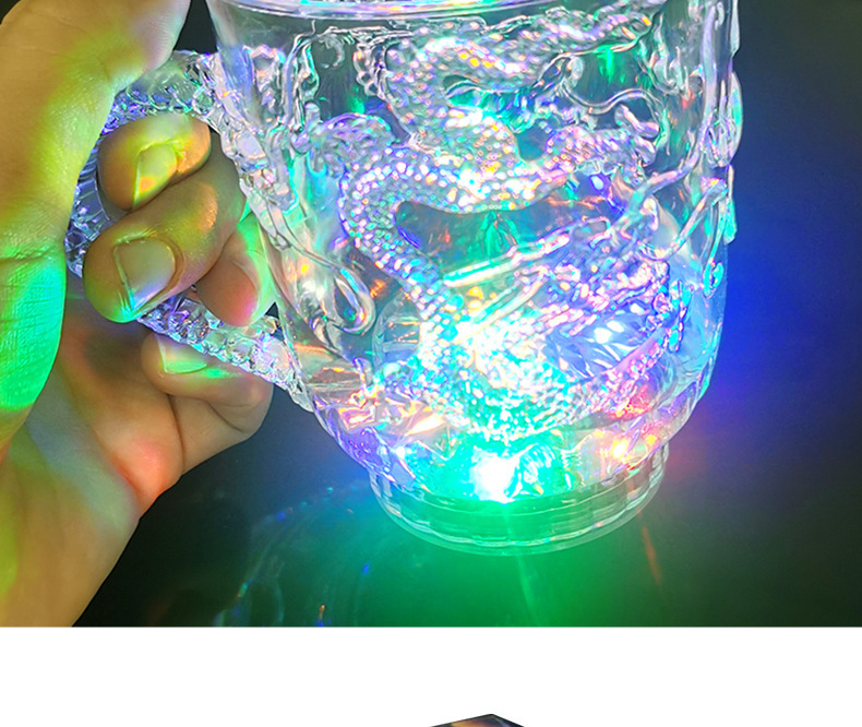 Factory Direct Sales Luminous Love Cup Beer Steins Pineapple Cup Luminous Gift Led Water Sensing Luminous Cup Toy Factory Direct Sales Luminous Love Cup Beer Steins Pineapple Cup Luminous Gift Led Water Sensing Luminous Cup Toy