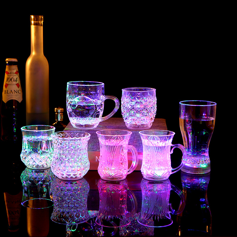 Luminous Cup  Cup Bar KTV Luminous Water Cup Colorful Led Cup Bright Colorful Beer Steins When Exposed to Water
