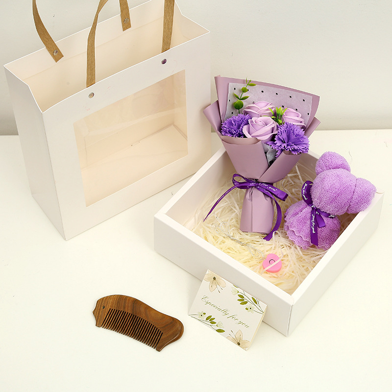520 Rose Soap Flower Gift Box Practical Gift Valentine&#039;s Day Mother&#039;s Day Gift Hand Fireworks Display Box