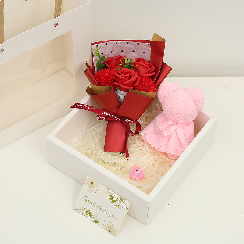 520 Rose Soap Flower Gift Box Practical Gift Valentine&#039;s Day Mother&#039;s Day Gift Hand Fireworks Display Box