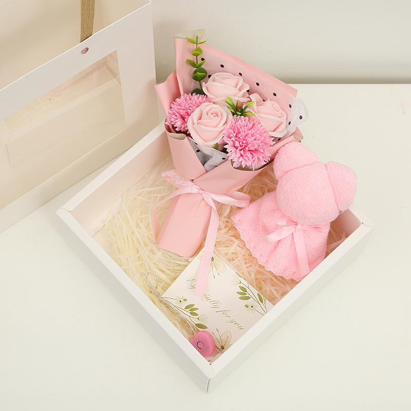 520 Rose Soap Flower Gift Box Practical Gift Valentine&#039;s Day Mother&#039;s Day Gift Hand Fireworks Display Box
