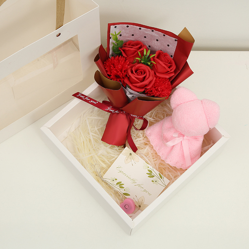 520 Rose Soap Flower Gift Box Practical Gift Valentine's Day Mother's Day Gift Hand Fireworks Display Box