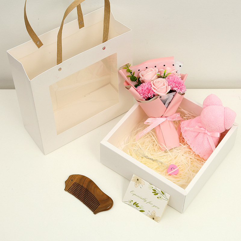 520 Rose Soap Flower Gift Box Practical Gift Valentine's Day Mother's Day Gift Hand Fireworks Display Box