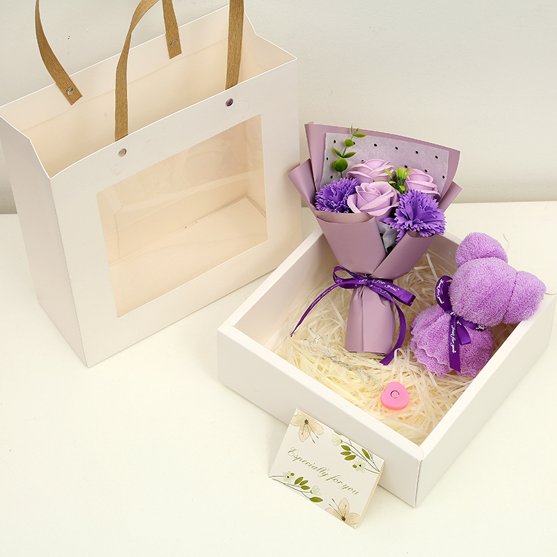 520 Rose Soap Flower Gift Box Practical Gift Valentine's Day Mother's Day Gift Hand Fireworks Display Box
