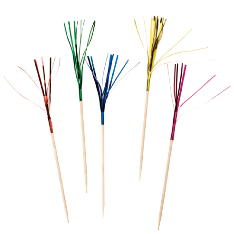 Factory Price Wholesale Disposable Bamboo Fireworks Toothpick Disposable Art Fruit Cake Decoration Bamboo Stick