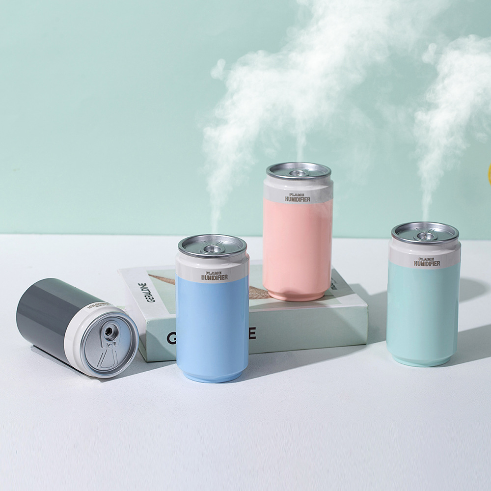 Cans Humidifier Creative Desktop for Office and Car Power Bank Atomizer USB Mini Cold Fireworks Humidifier