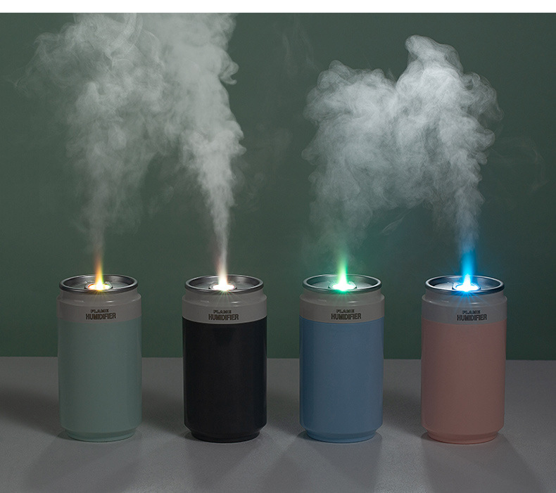 Cans Humidifier Creative Desktop for Office and Car Power Bank Atomizer USB Mini Cold Fireworks Humidifier