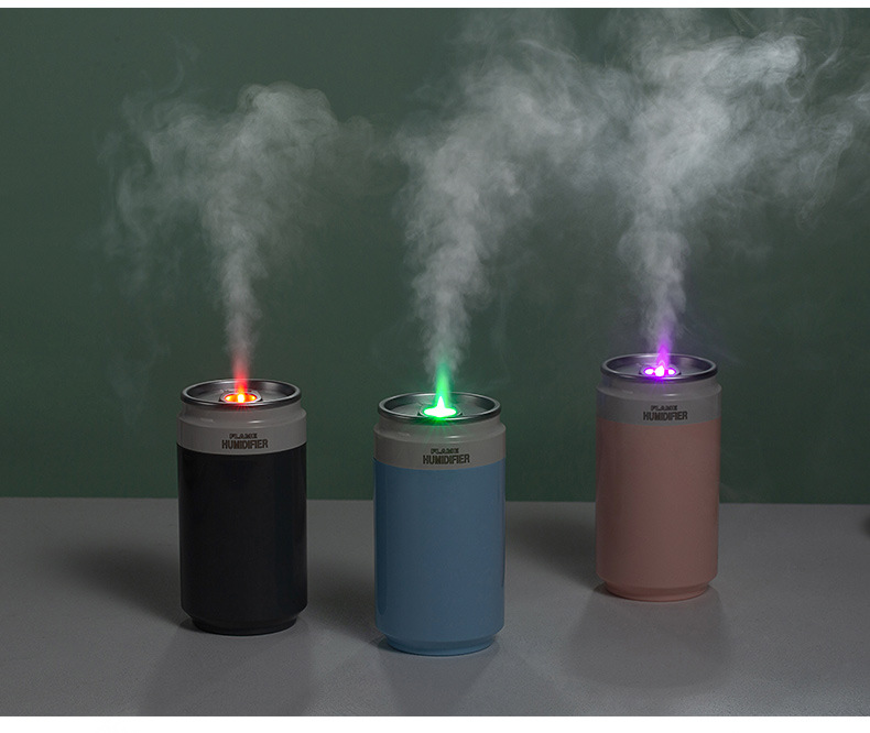 Cans Humidifier Creative Desktop for Office and Car Power Bank Atomizer USB Mini Cold Fireworks Humidifier