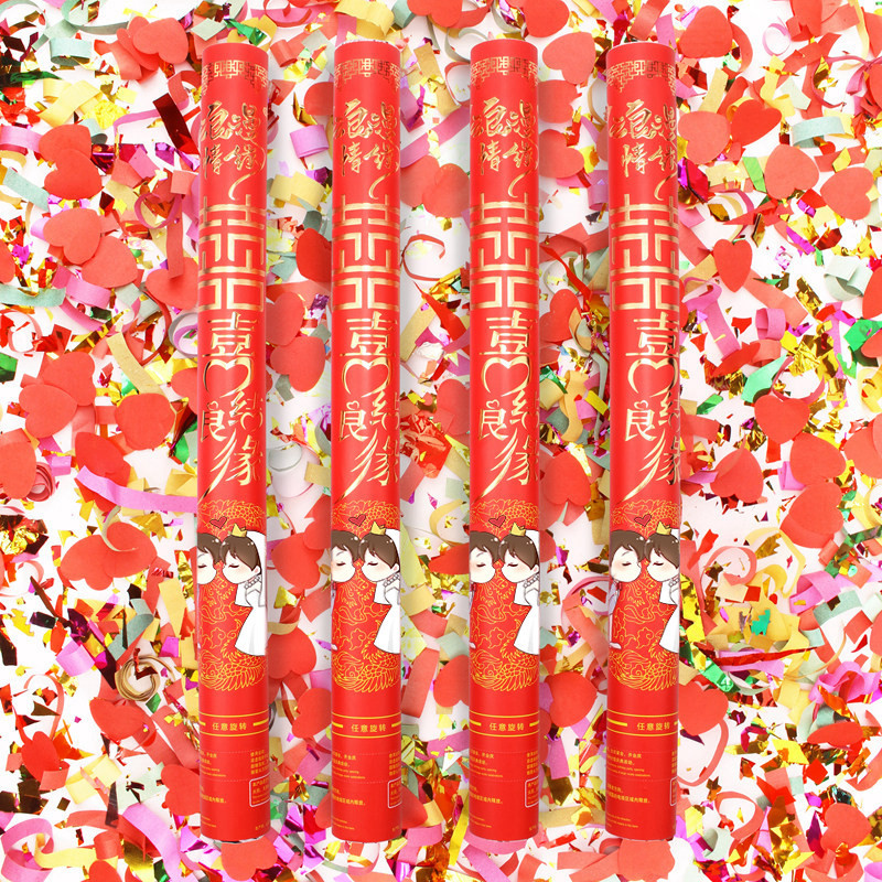 Factory Direct Sales Festival Salute 80cm Handheld Fireworks Tube Wedding Supplies Rotary Salute Wedding Salute