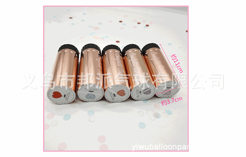 Rose Gold Small Salute Handheld 11cm Spring Fireworks Tube Colorful Paper Scrap Graduation Opening Wedding and 