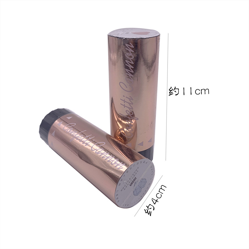 Rose Gold Small Salute Handheld 11cm Spring Fireworks Tube Colorful Paper Scrap Graduation Opening Wedding and 