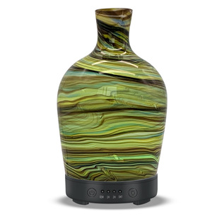Factory Currently Available 3D Fireworks Glass Aromatherapy Machine Ultrasonic Humidifier 7 Color LED Night Light