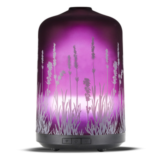 Factory Currently Available 3D Fireworks Glass Aromatherapy Machine Ultrasonic Humidifier 7 Color LED Night Light