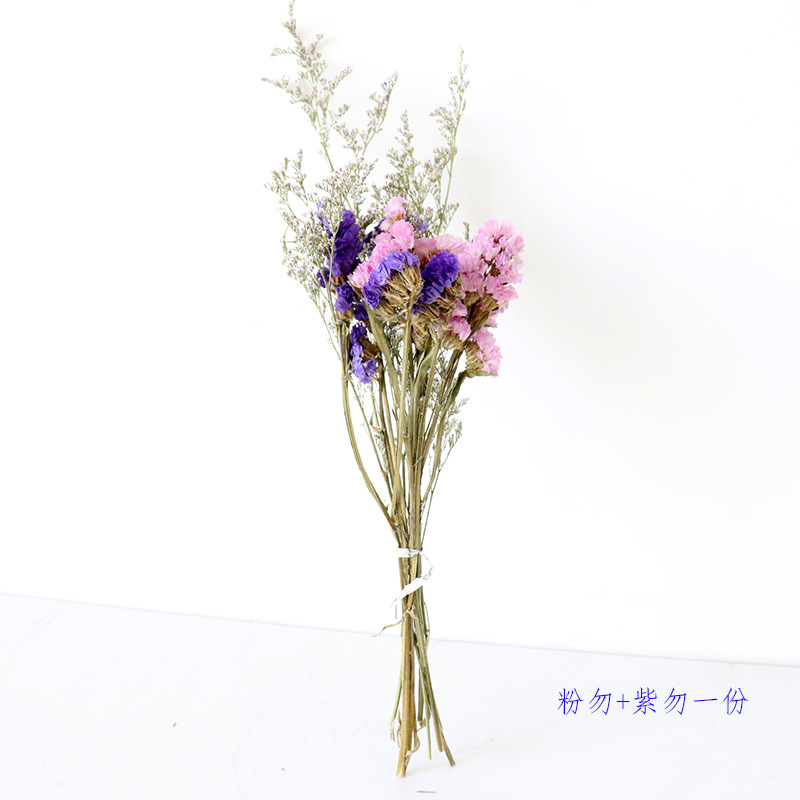 Inserting Flower Hand Fireworks Display Photo Props DIY Limonium Statice Crystal Grass Handmade Real Small Dried Flower