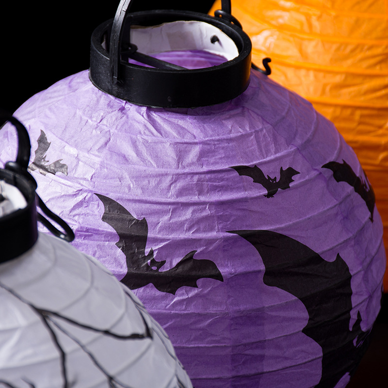 Halloween Halloween to pumpkin Lantern LED box party bar decoration paper lantern