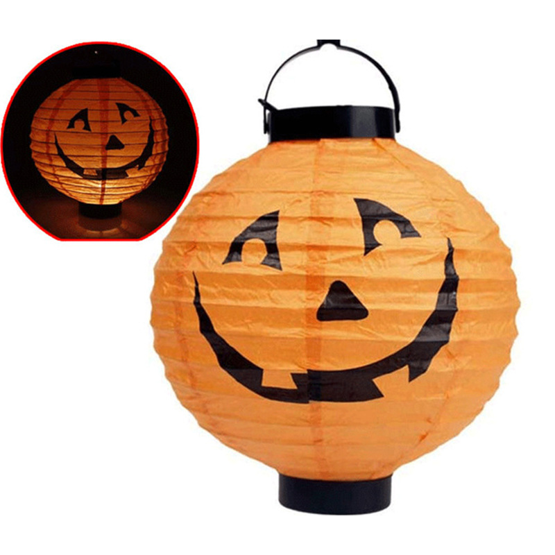 Halloween Halloween to pumpkin Lantern LED box party bar decoration paper lantern