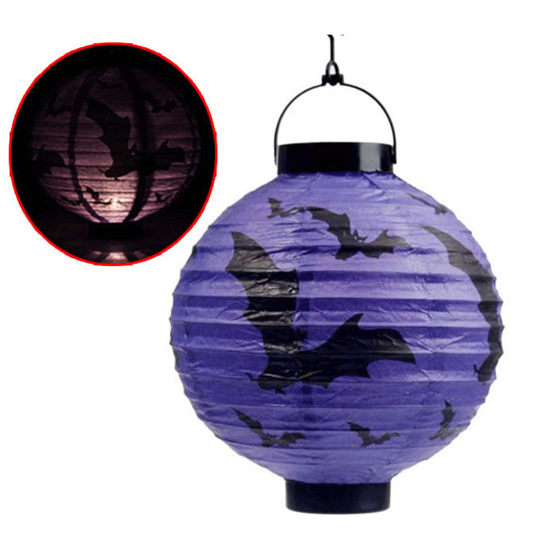 Halloween Halloween to pumpkin Lantern LED box party bar decoration paper lantern