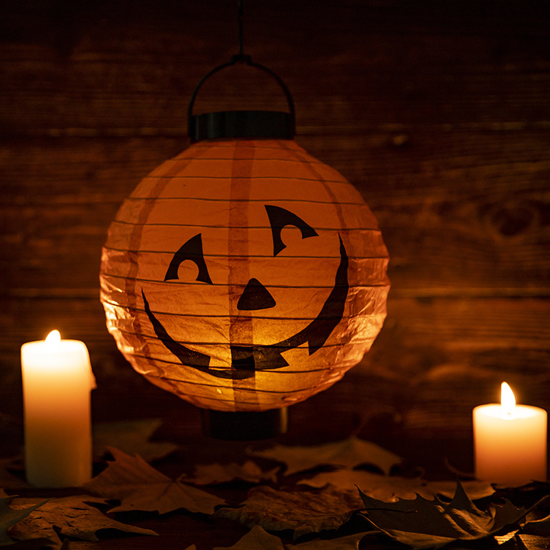 Halloween Halloween to pumpkin Lantern LED box party bar decoration paper lantern