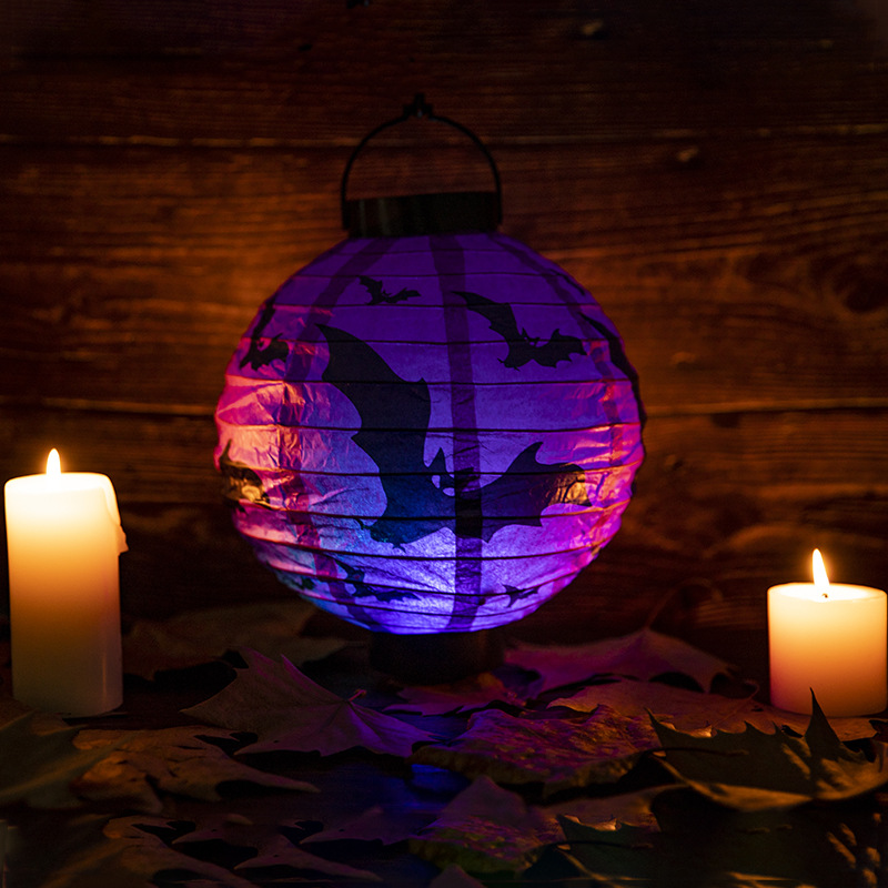 Halloween Halloween to pumpkin Lantern LED box party bar decoration paper lantern