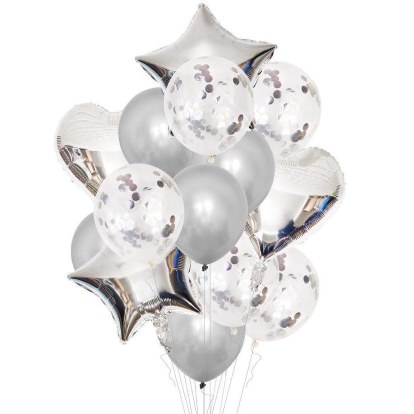 Cross-border 14PCS18 \\\" Aluminum film Rose Gold Balloon Set Baby party Decoration Festival Cross-border 14PCS18 \\\" Aluminum film Rose Gold Balloon Set Baby party Decoration Festival