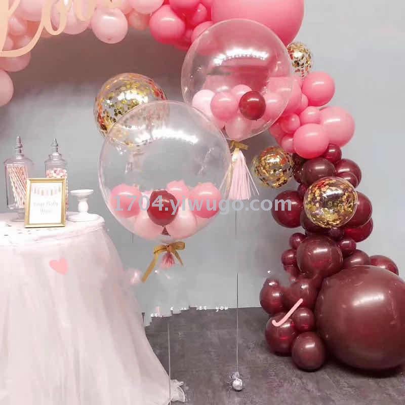 Lanfei Festive Transparent Ball Fringed Beaded Bobo Wedding Birthday Balloon Creative Decoration Wedding Bounce Ball Lanfei Festive Transparent Ball Fringed Beaded Bobo Wedding Birthday Balloon Creative Decoration Wedding Bounce Ball