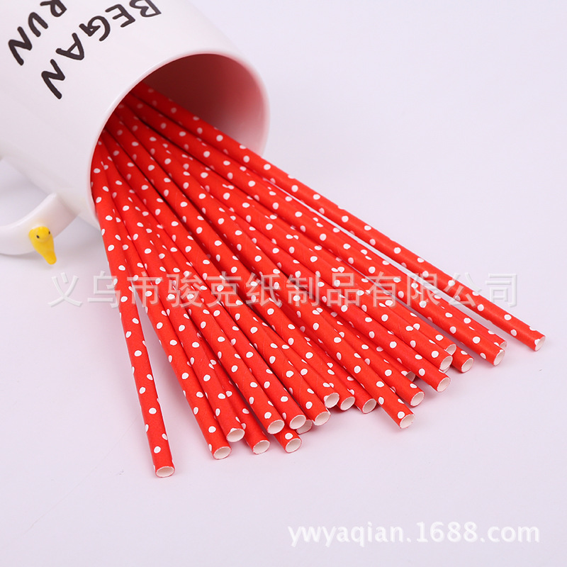 Hot selling foreign trade environmental degradable patch kraft straw black beard paper straw